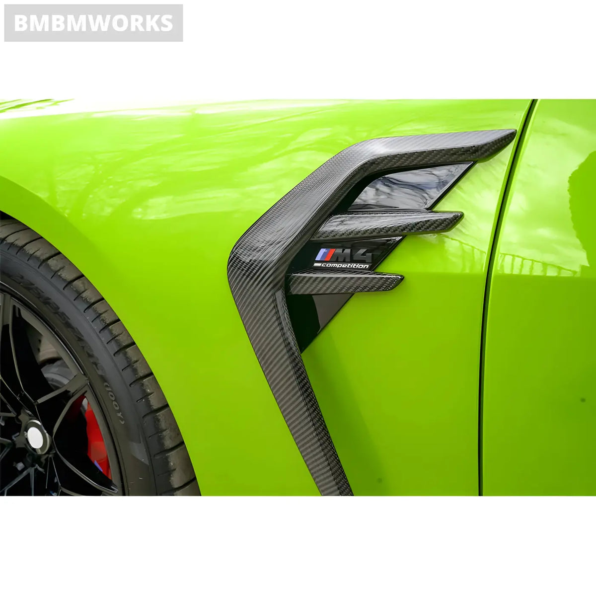 BMW M3/M4 G80 G82 G83 Carbon Fiber Front Bumper Side Fender Air Vent Covers & Trims Body Kit (2021 + ) Body Kits &