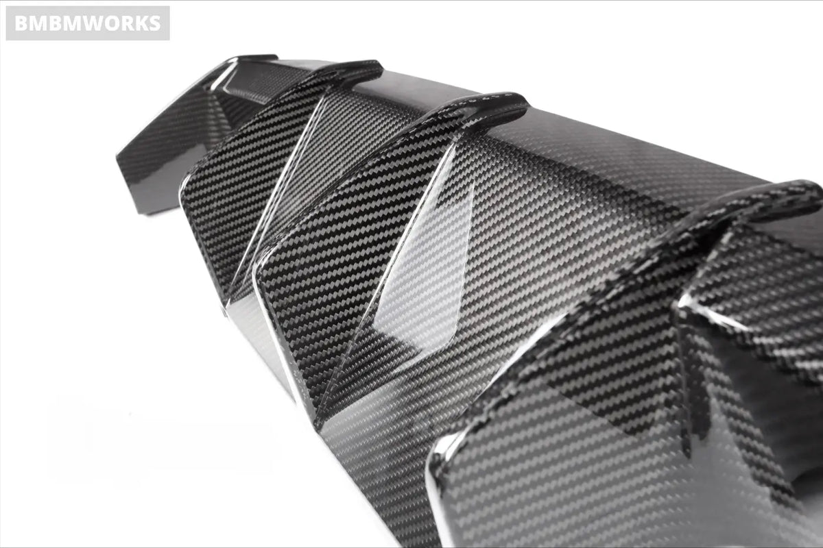 BMW M3/M4 (G80/G82/G83) Carbon Fiber Rear Bumper Lip Sword Fins & Diffuser (2021 + ) Body Kits & Performance 2