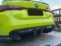 BMW M3/M4 (G80/G82/G83) Carbon Fiber Rear Bumper Lip Sword Fins & Diffuser (2021 + ) Body Kits & Performance 2