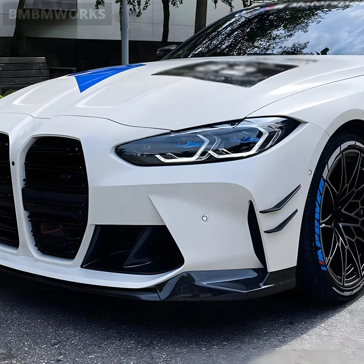 BMW M3/M4 (G80/G82/G83) MP-Type Dry Carbon Fiber Front Bumper Side Air Intake Vents & Fenders (2021 + ) Body Kits &