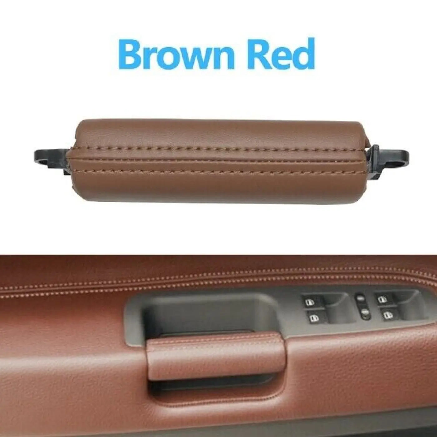 Brown Interior Door Left Right Driver Leather Pull Handle Vw Volkswagen Touareg