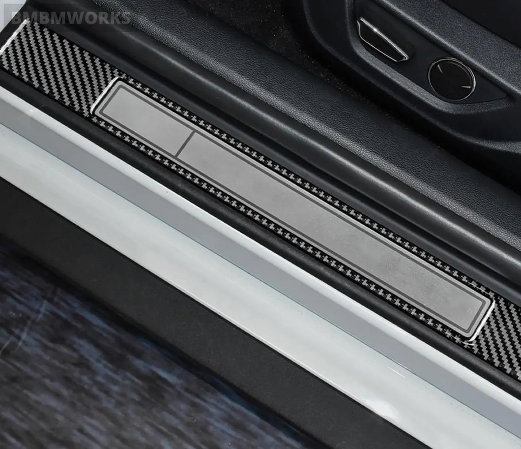Carbon Door Sills Protector Guards Ford Mustang Gt 2015-2022