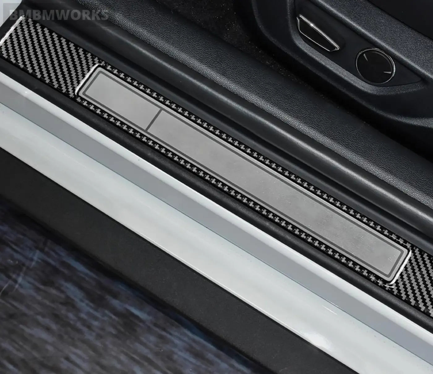 Carbon Door Sills Protector Guards Ford Mustang Gt 2015-2022