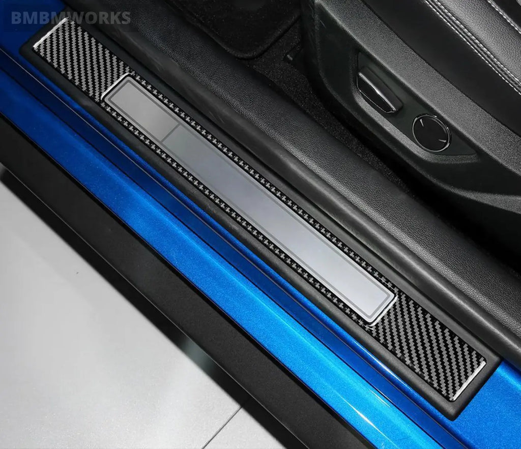 Carbon Door Sills Protector Guards Ford Mustang Gt 2015-2022
