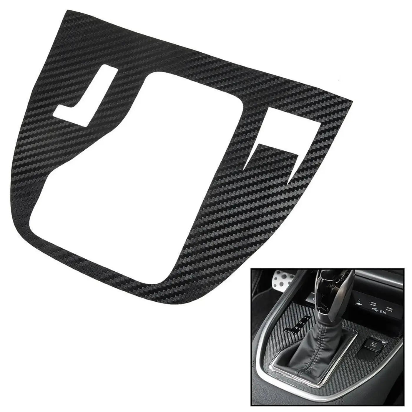 Carbon Fiber Gear Shift Box Panel Cover Trim Subaru Outback 2020 2021 2022