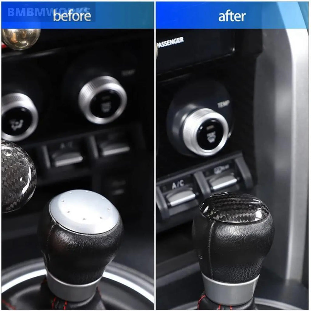 Carbon Fiber Gear Shift Head Cover Toyota 86 Subaru Brz 2012-2020