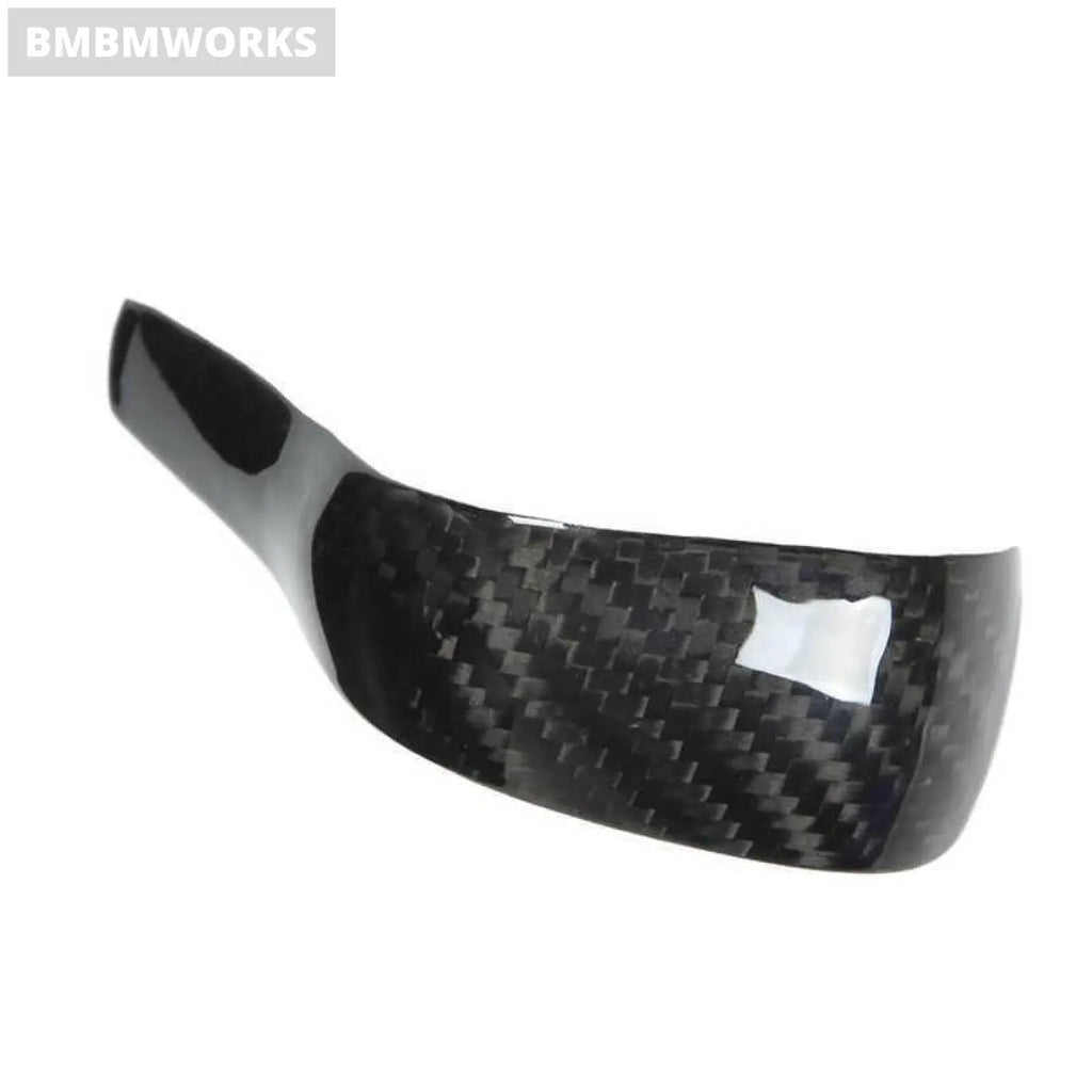 Carbon Fiber Interior Gear Shift Knob Cover Bright Black Porsche Cayenne 958