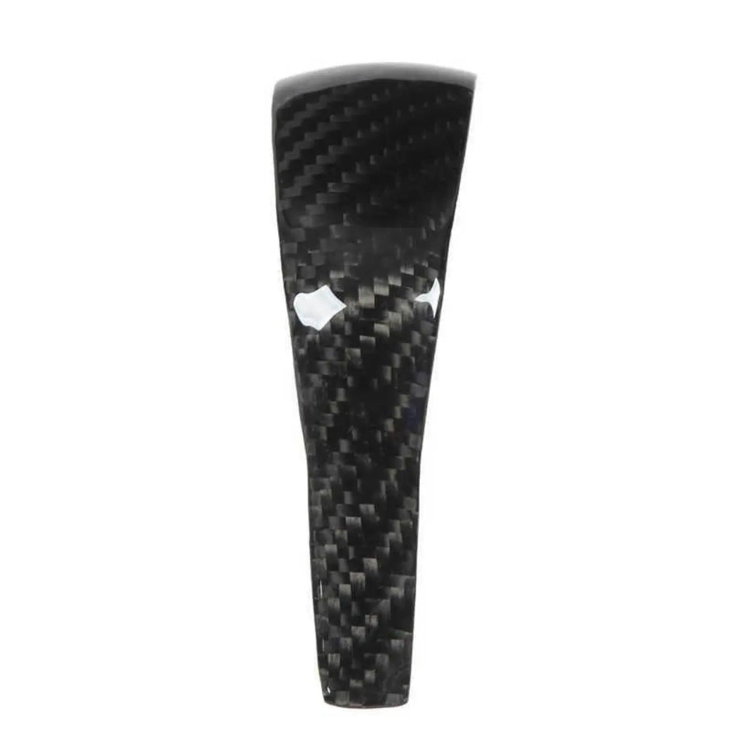 Carbon Fiber Interior Gear Shift Knob Cover Bright Black Porsche Cayenne 958