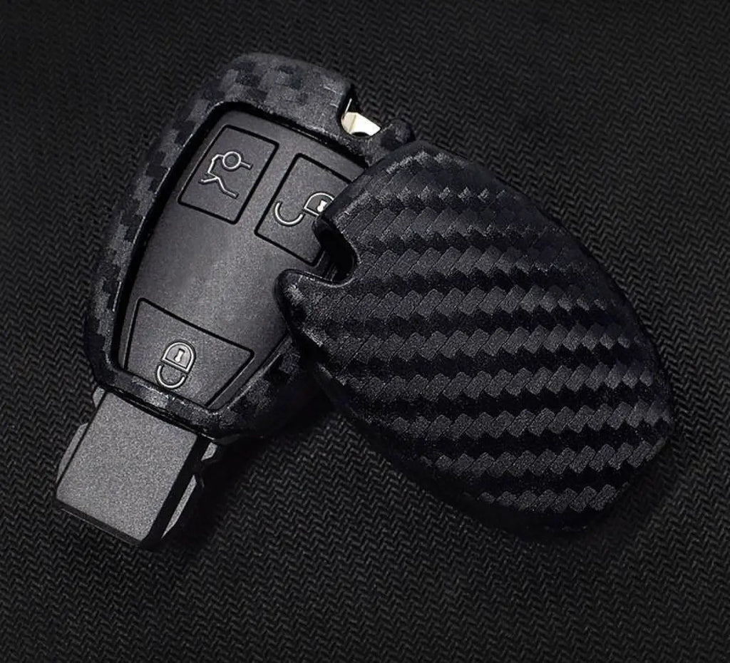Carbon Fiber Key Shell Cover Case Mercedes Benz Cla Cls R350 C200 C180 E260