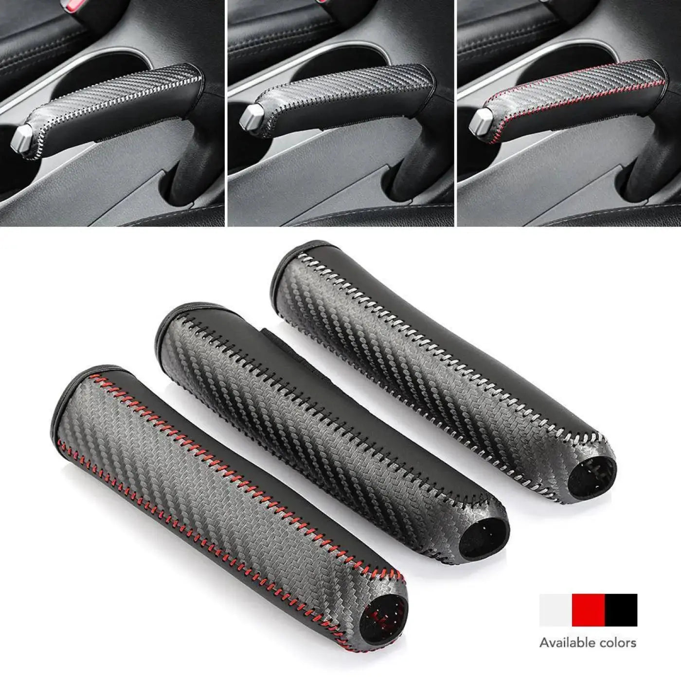 Carbon Fiber Leather Gears Handbrake Cover For Mg Zs Gs 5 Gundam 350 Parts Tf Gt
