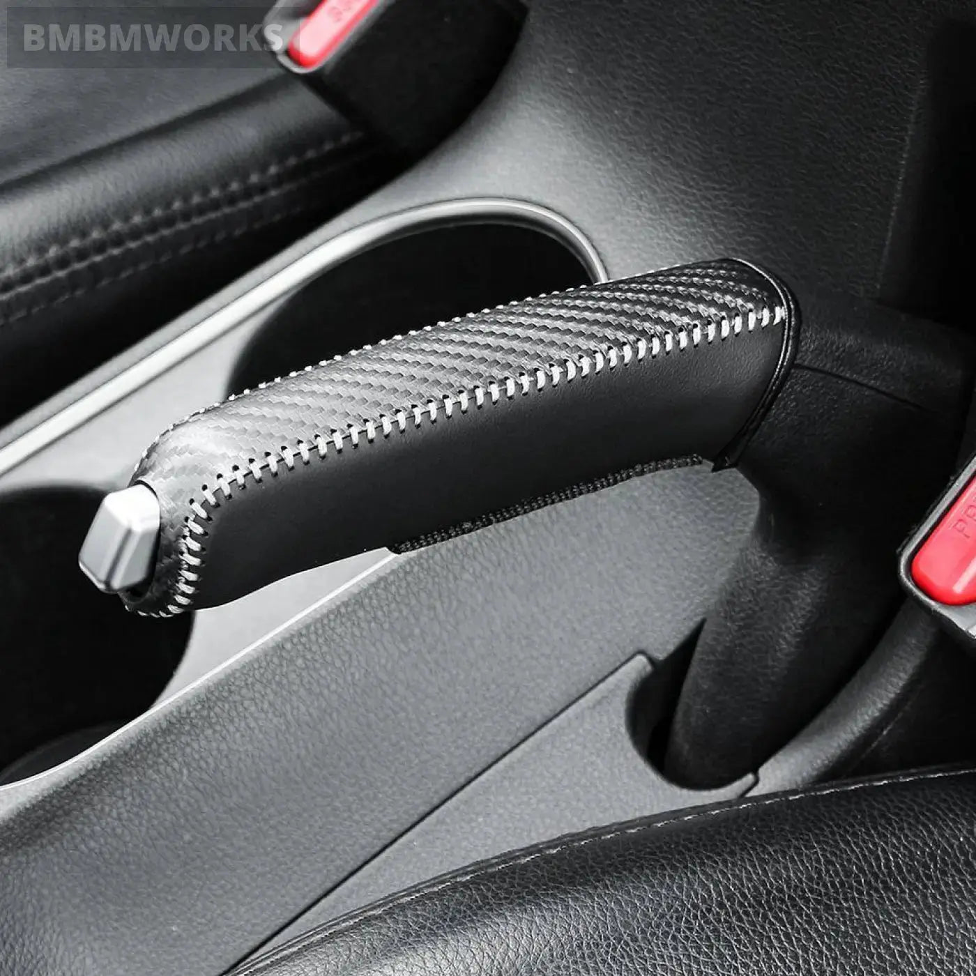 Carbon Fiber Leather Gears Handbrake Cover For Mg Zs Gs 5 Gundam 350 Parts Tf Gt