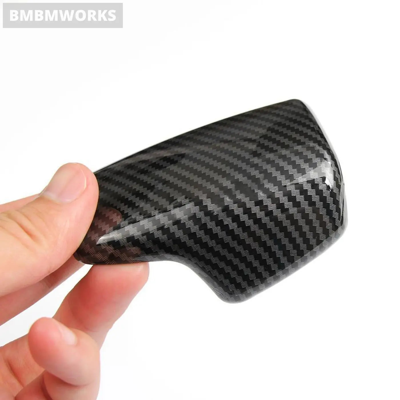 Carbon Fiber Look Gear Shift Knob Cover Trim Audi A4 S4 A5 S5 Q5 Q7 B9 Lhd