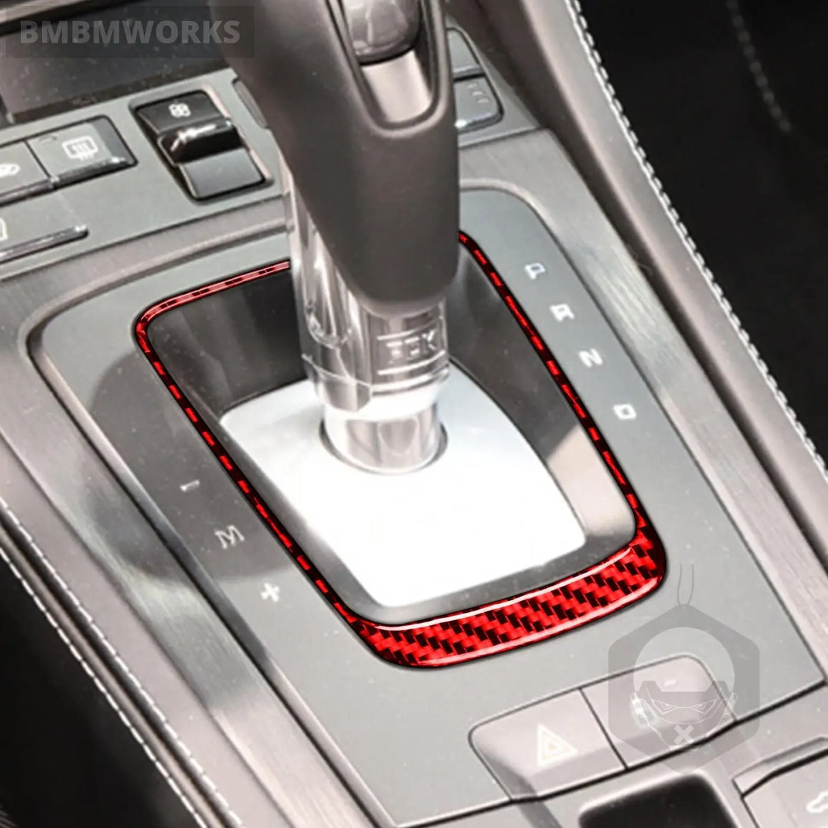 Carbon Fiber Look Shifter Frame Trim Porsche 718 982 Cayman Boxster T S Gts