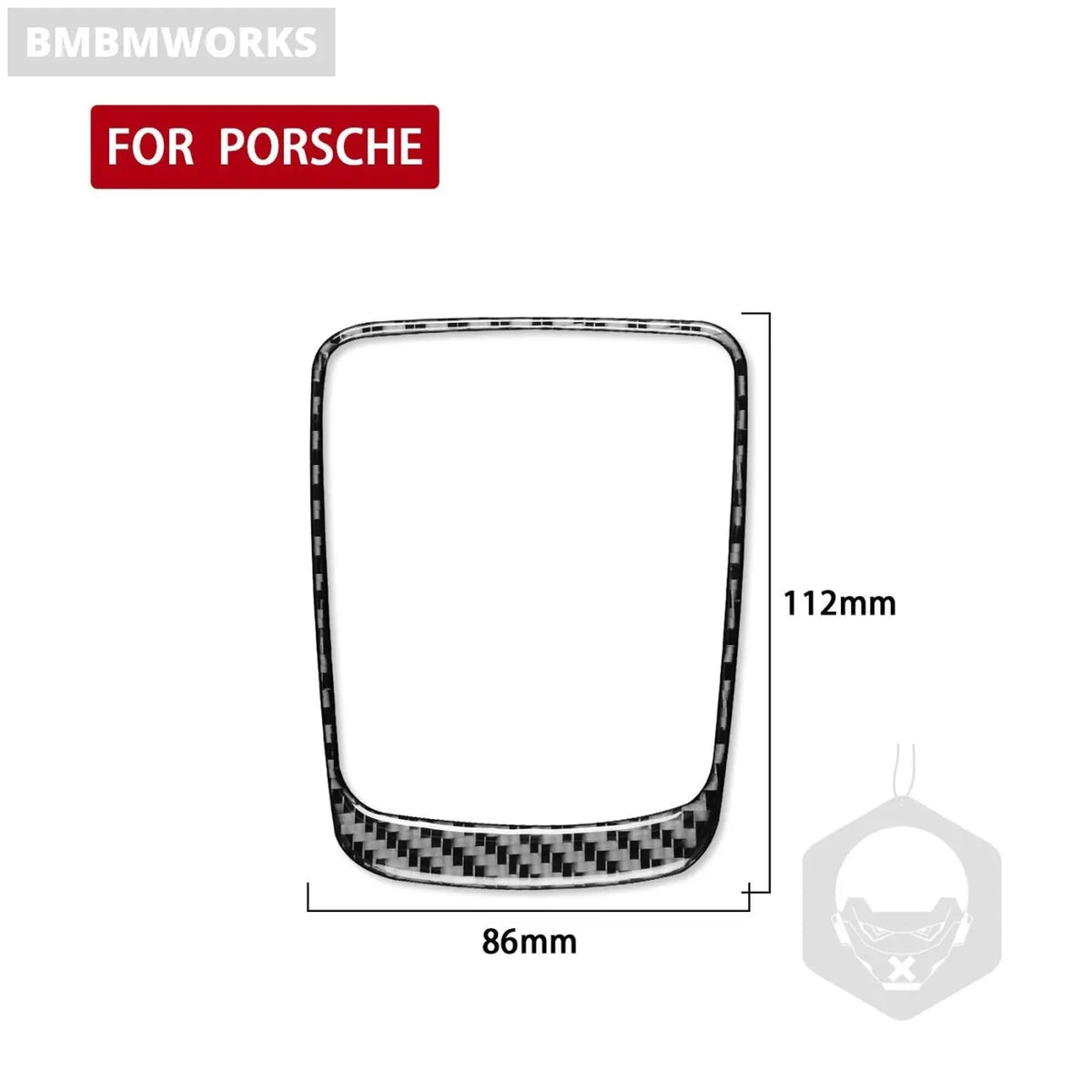 Carbon Fiber Look Shifter Frame Trim Porsche 718 982 Cayman Boxster T S Gts