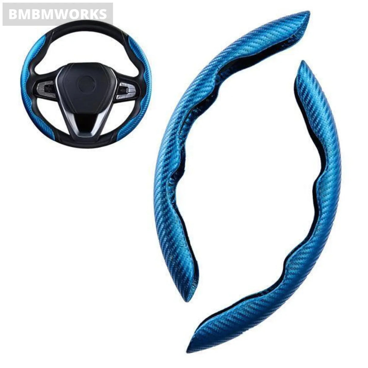 Carbon Fiber Steering Wheel Cover Chevrolet Spark Cruze Orlando Aveo Onix Volt