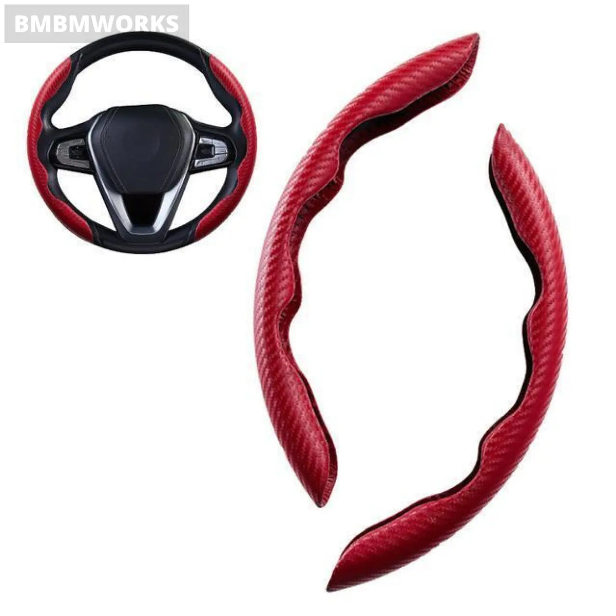 Carbon Fiber Steering Wheel Cover Chevrolet Spark Cruze Orlando Aveo Onix Volt