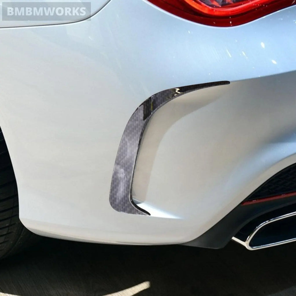 Carbon Rear Bumper Vent Canards Diffusers Mercedes-Benz W117 Cla 200 250 45 Amg