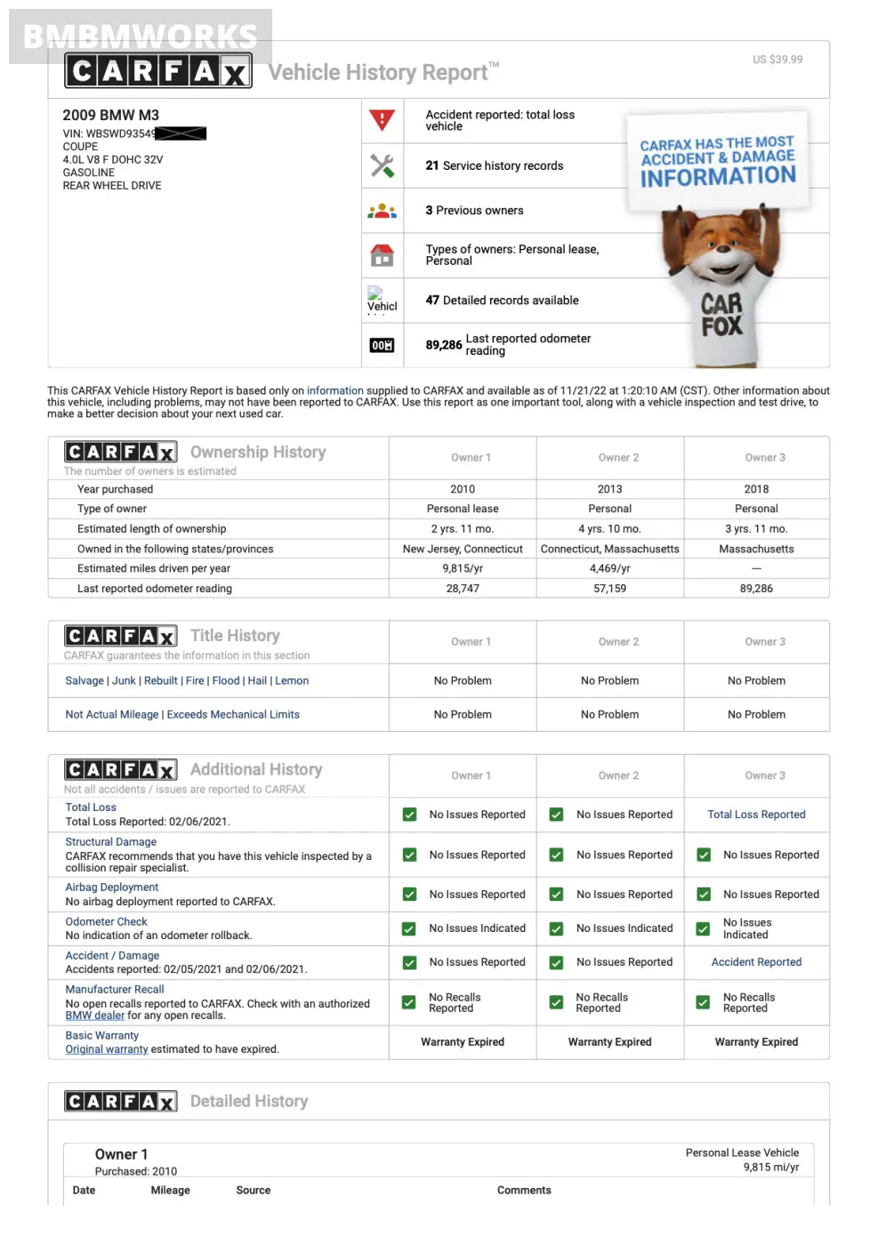 CARFAX Full Report