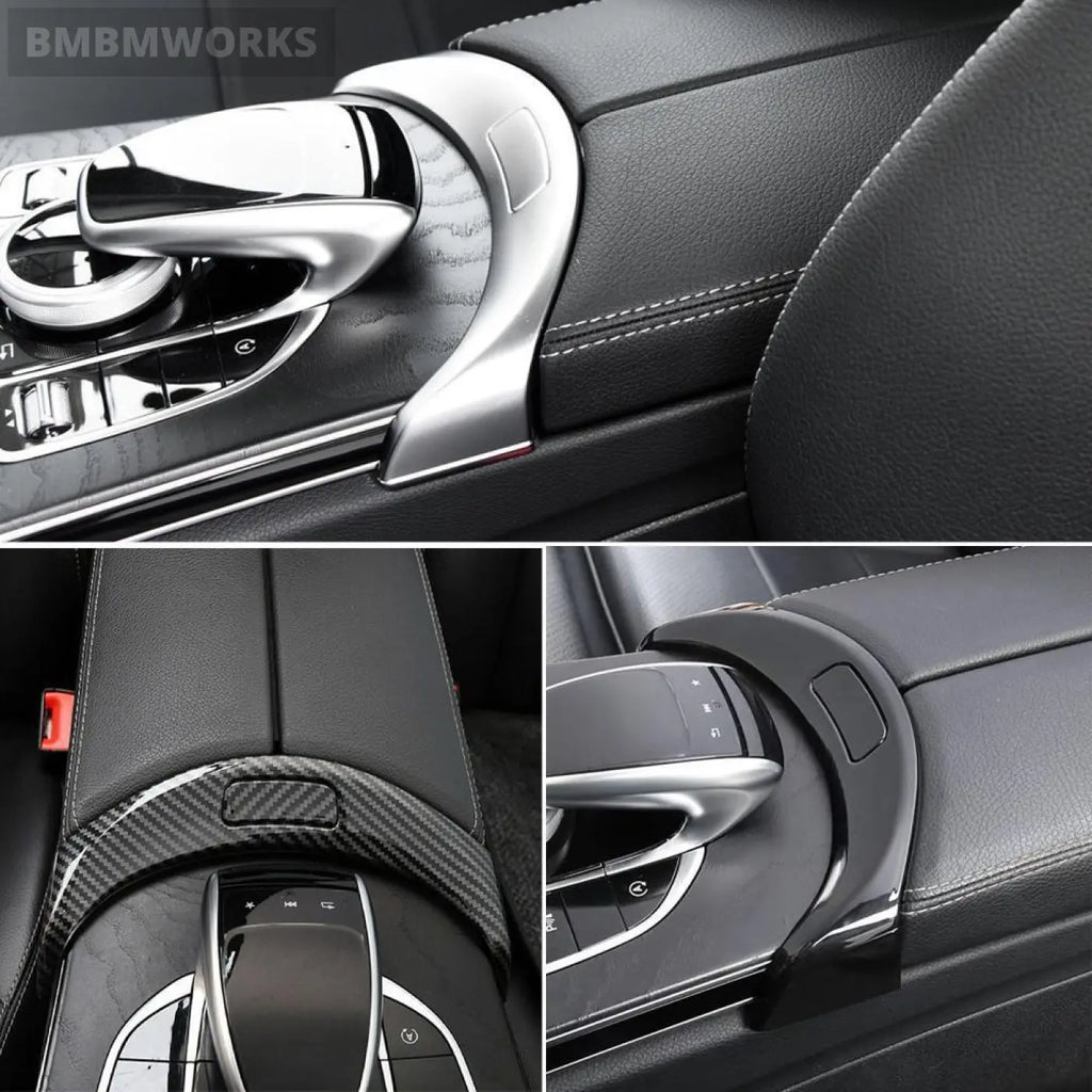 Center Console Armrest Button Cover Silver Mercedes-Benz Mb C W205 Glc W253