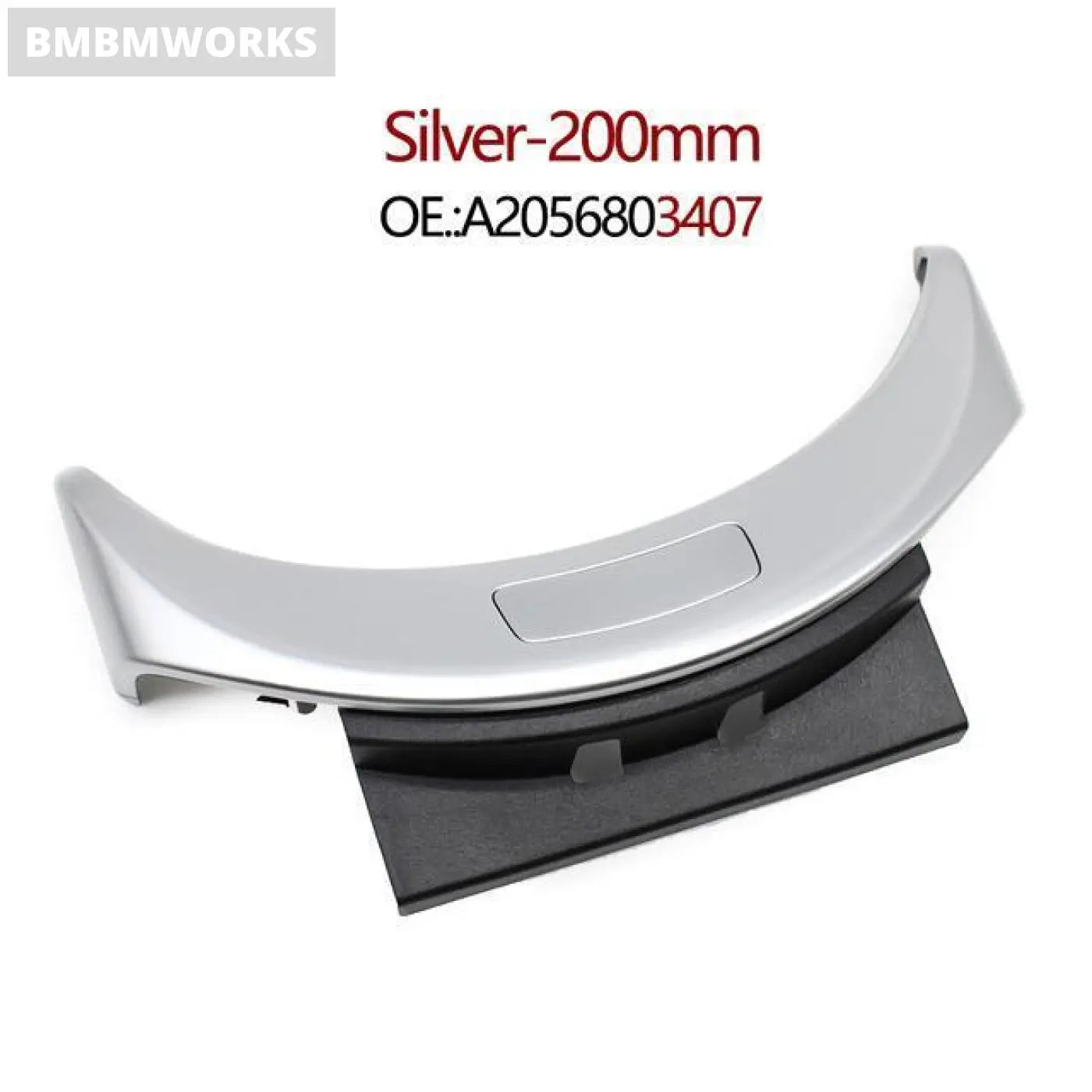 Center Console Armrest Button Cover Silver Mercedes-Benz Mb C W205 Glc W253