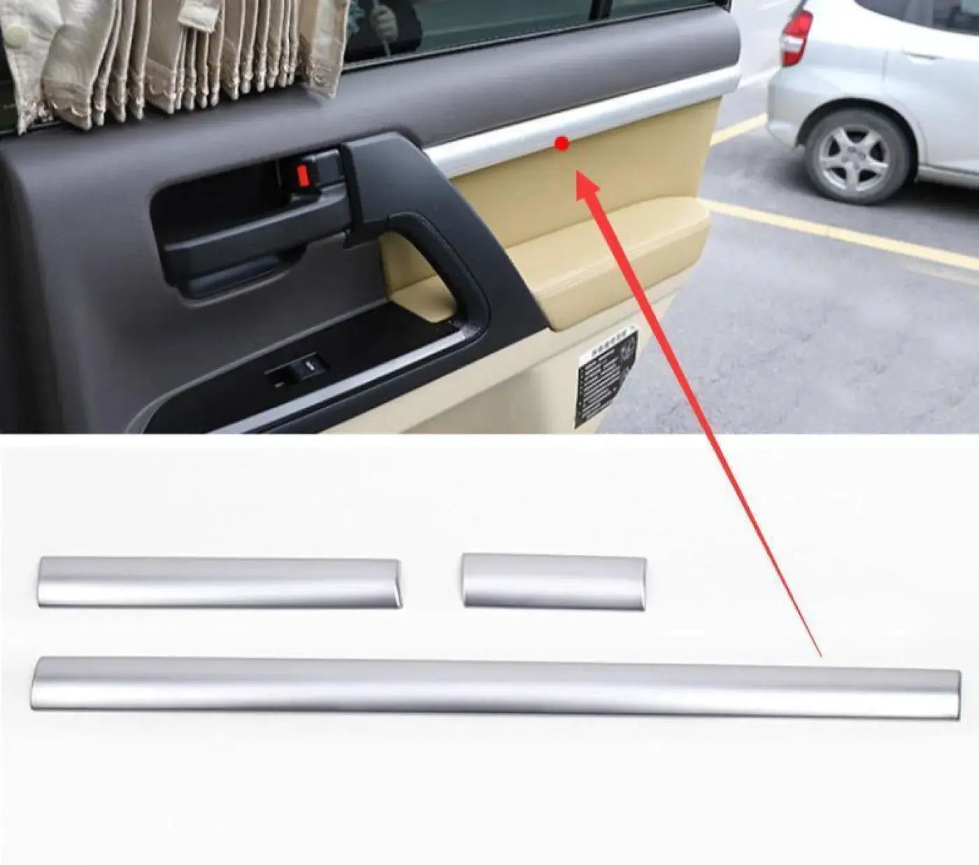 Center Console Inner Door Mouldings Trim Toyota Land Cruiser 200 2020-2019