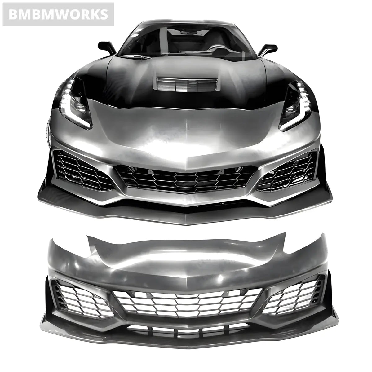 Chevrolet Corvette C7 (2014-2019) Z06/ZR1 Style Front Bumper Body Kit Body Kits & Performance 2