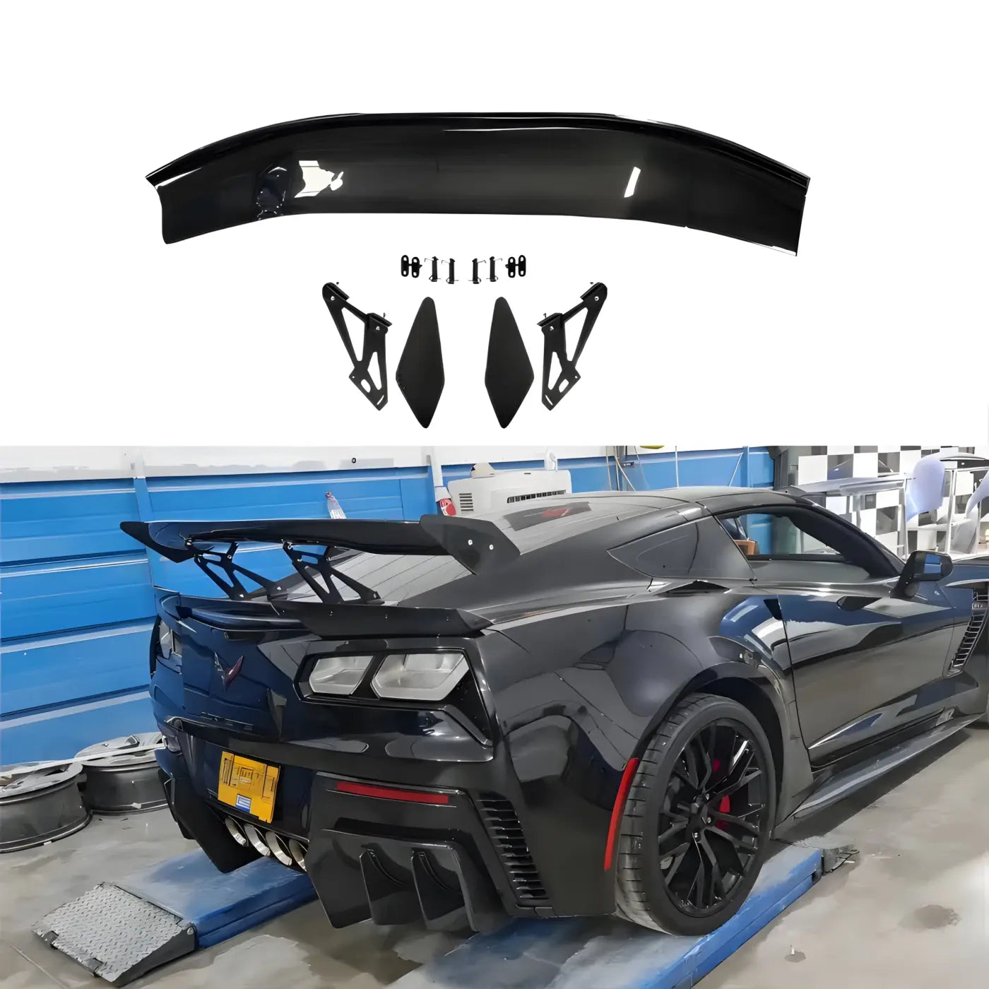 Chevrolet Corvette C7/C8 Z06 Carbon Fiber Wing Lip Tail Trunk Spoiler (2014-2022) Body Kits & Performance 2