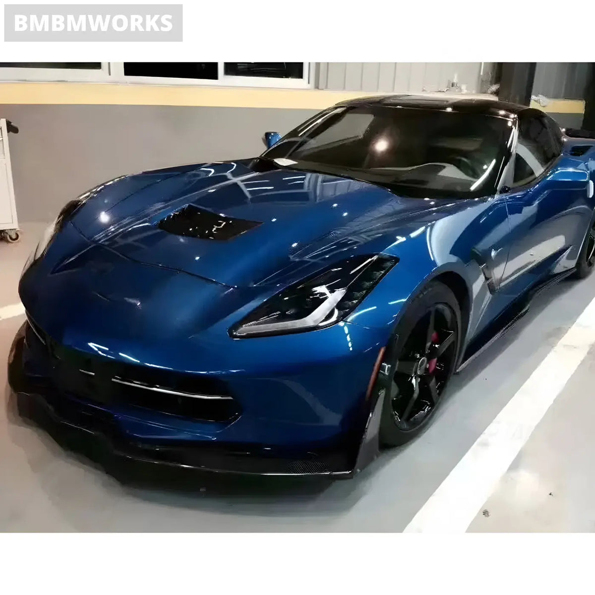Chevrolet Corvette C7 Z06 Front Bumper Splitter & Chin Spoiler Diffuser Body Kit (2014-2019) Body Kits & Performance 2