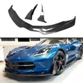 Chevrolet Corvette C7 Z06 Front Bumper Splitter & Chin Spoiler Diffuser Body Kit (2014-2019) Body Kits & Performance 2