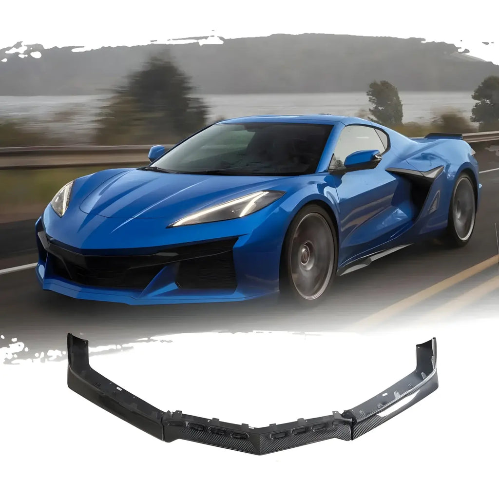 Chevrolet Corvette C8 2-Door Front Bumper Lip Spoiler Splitter Wide Body Kit (2023) Body Kits & Performance 4