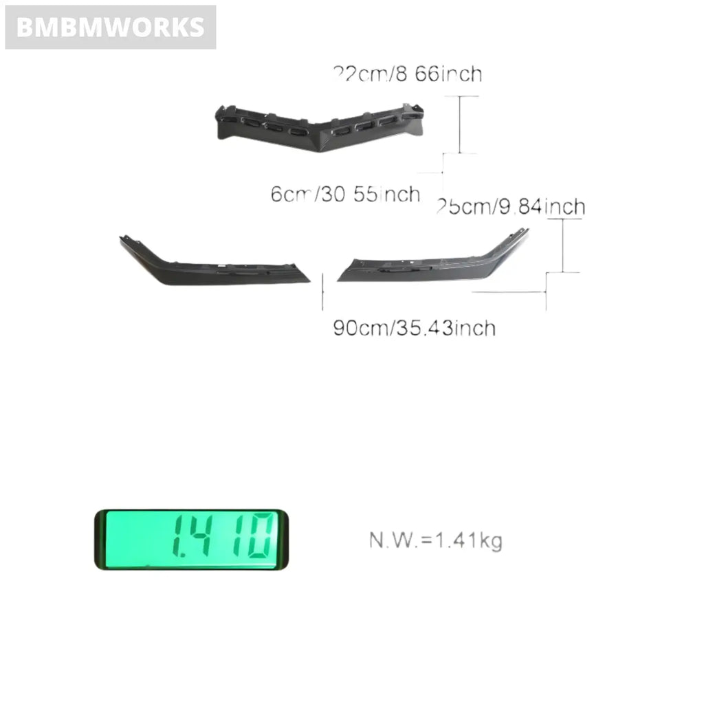 Chevrolet Corvette C8 2-Door Front Bumper Lip Spoiler Splitter Wide Body Kit (2023) Body Kits & Performance 4