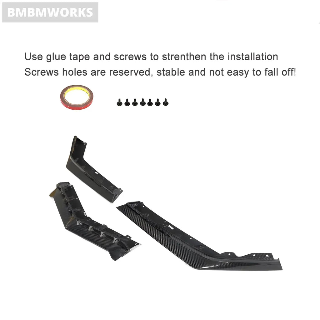 Chevrolet Corvette C8 2-Door Front Bumper Lip Spoiler Splitter Wide Body Kit (2023) Body Kits & Performance 4