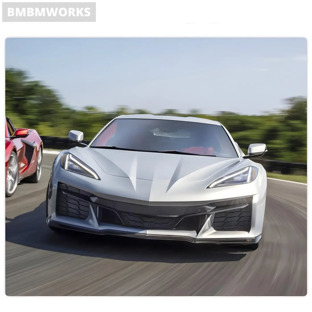 Chevrolet Corvette C8 2-Door Front Bumper Lip Spoiler Splitter Wide Body Kit (2023) Body Kits & Performance 4