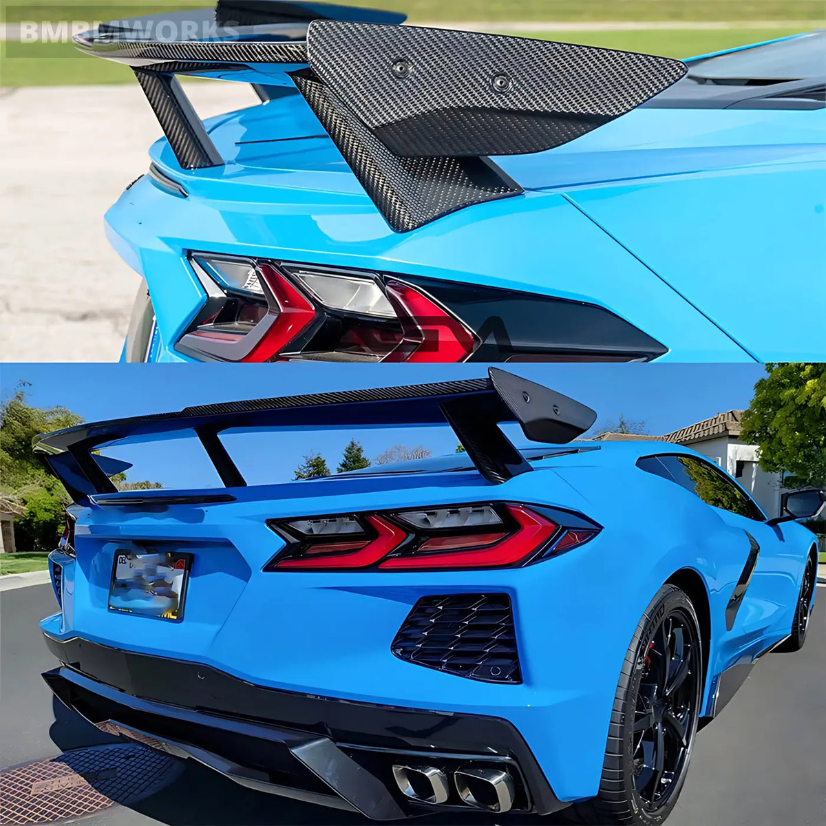 Chevrolet Corvette (C8) Carbon Fiber Forged Rear Spoiler Wing Body Kits & Performance 2