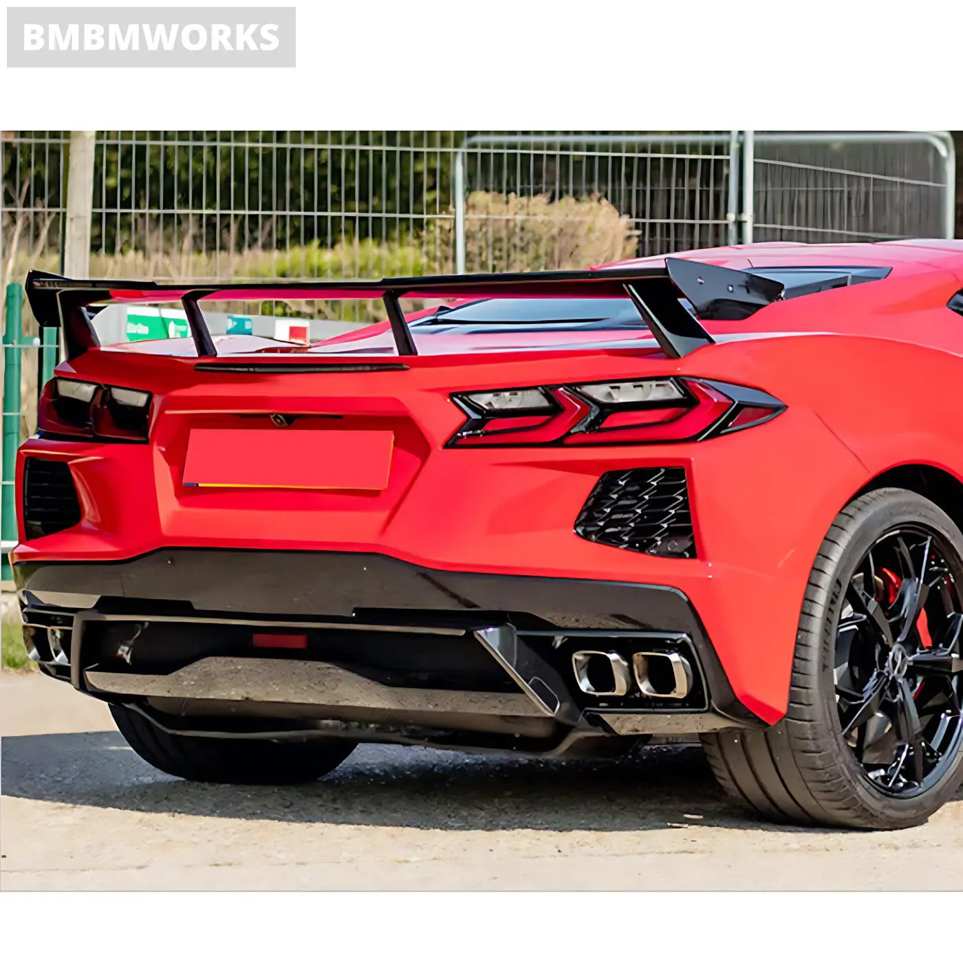 Chevrolet Corvette (C8) Carbon Fiber Forged Rear Spoiler Wing Body Kits & Performance 2