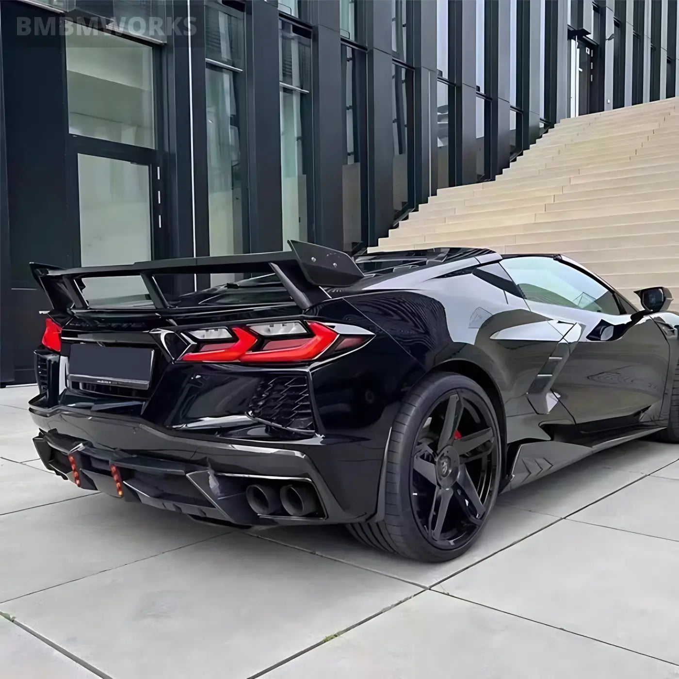Chevrolet Corvette (C8) Carbon Fiber Forged Rear Spoiler Wing Body Kits & Performance 2