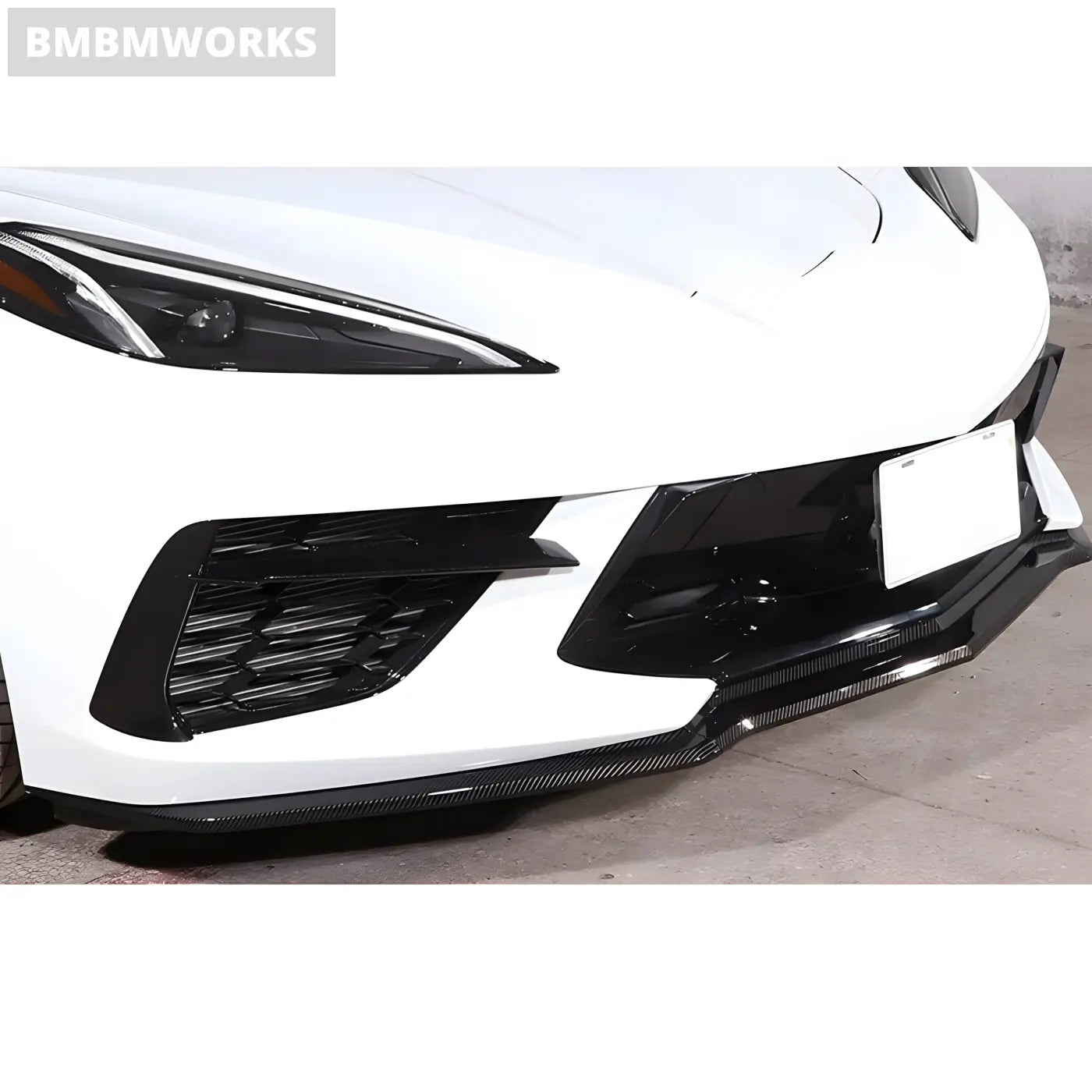 Chevrolet Corvette C8 Carbon Fiber Front Bumper Splitter Front Lip Chin Spoiler Diffuser (2019 + ) Body Kits &