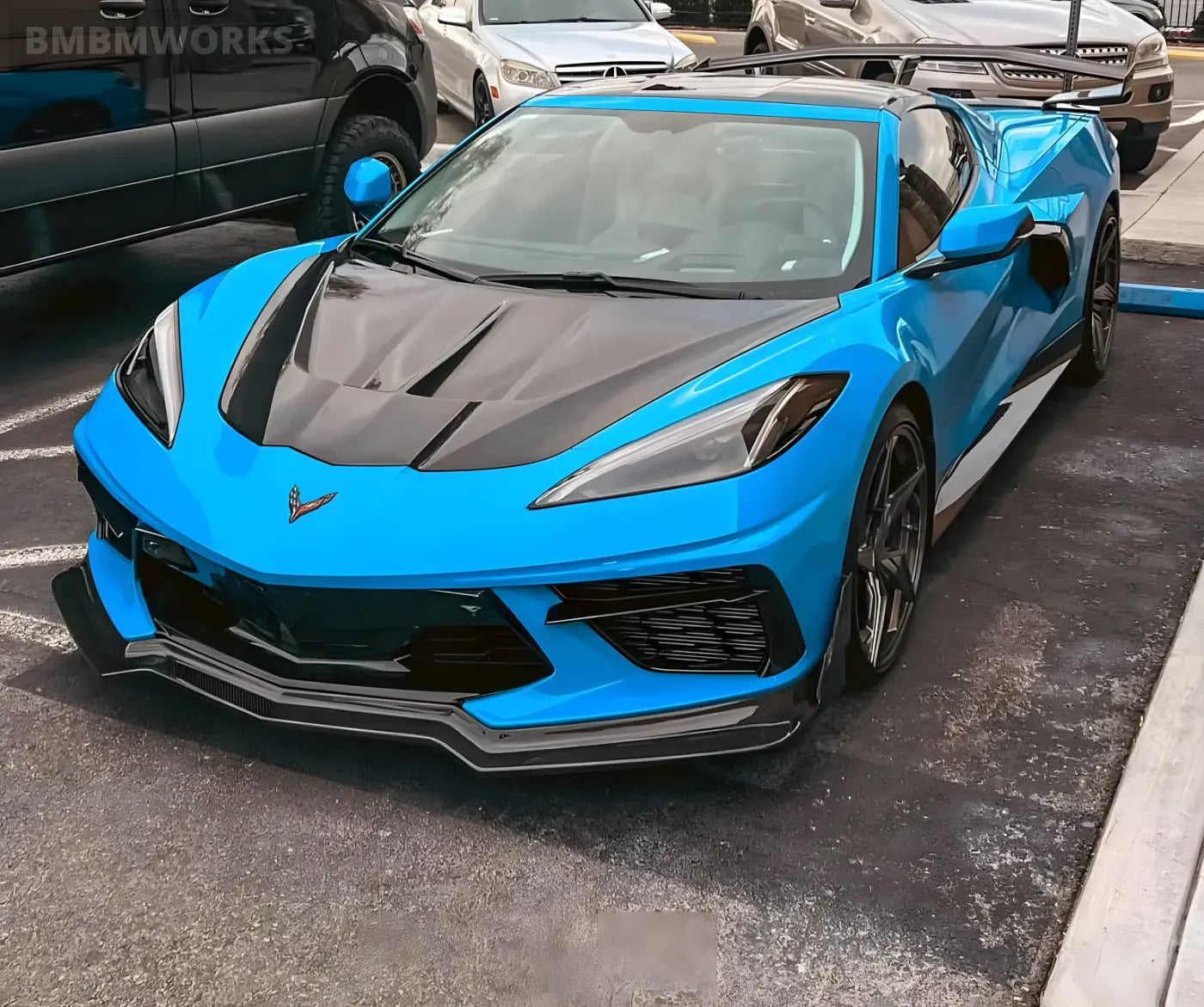 Chevrolet Corvette C8 Carbon Fiber Hood (2019-Present) Body Kits & Performance 4