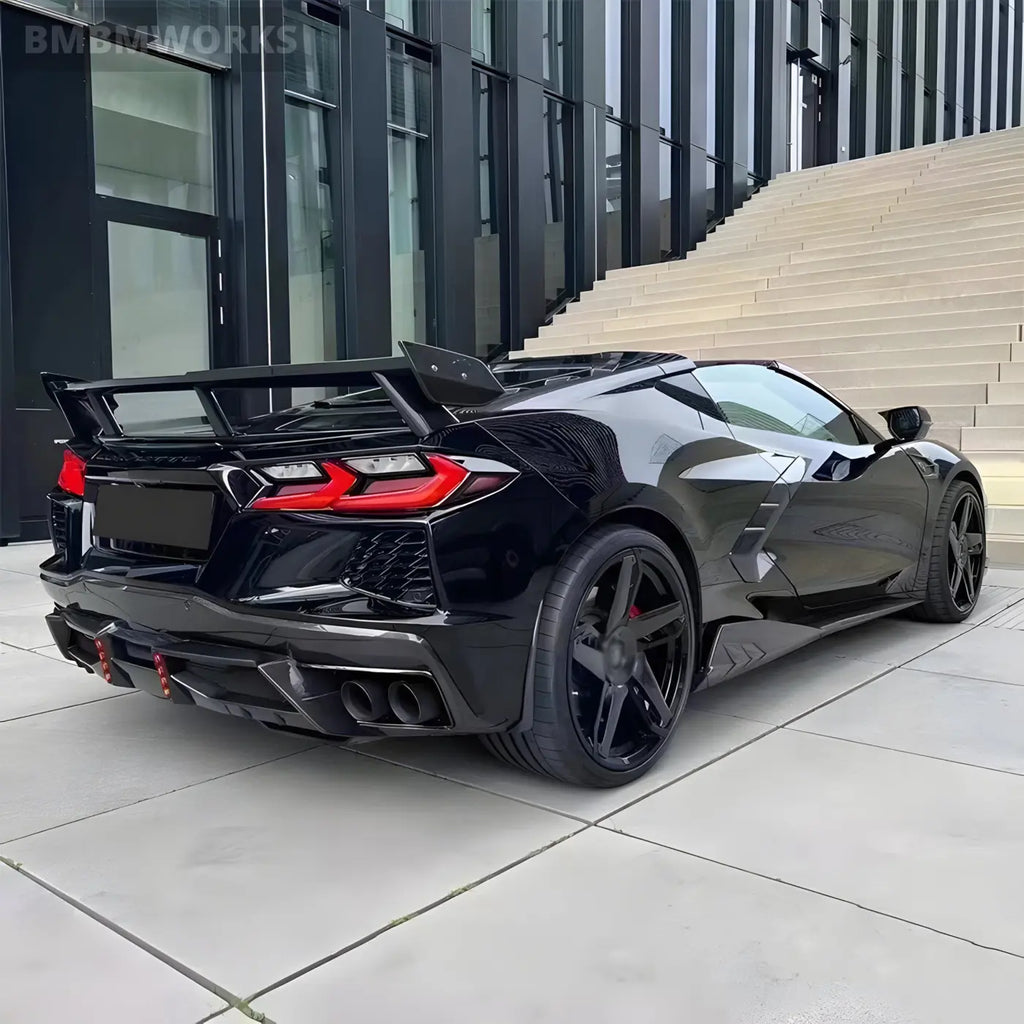 Chevrolet Corvette C8 Carbon Fiber Rear Trunk Spoiler Body Kit (2021-2023) Body Kits & Performance 2