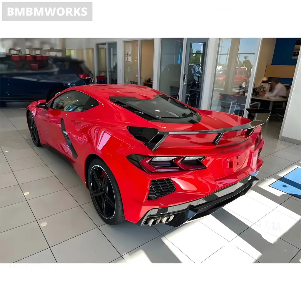 Chevrolet Corvette C8 Carbon Fiber Rear Trunk Spoiler Body Kit (2021-2023) Body Kits & Performance 2
