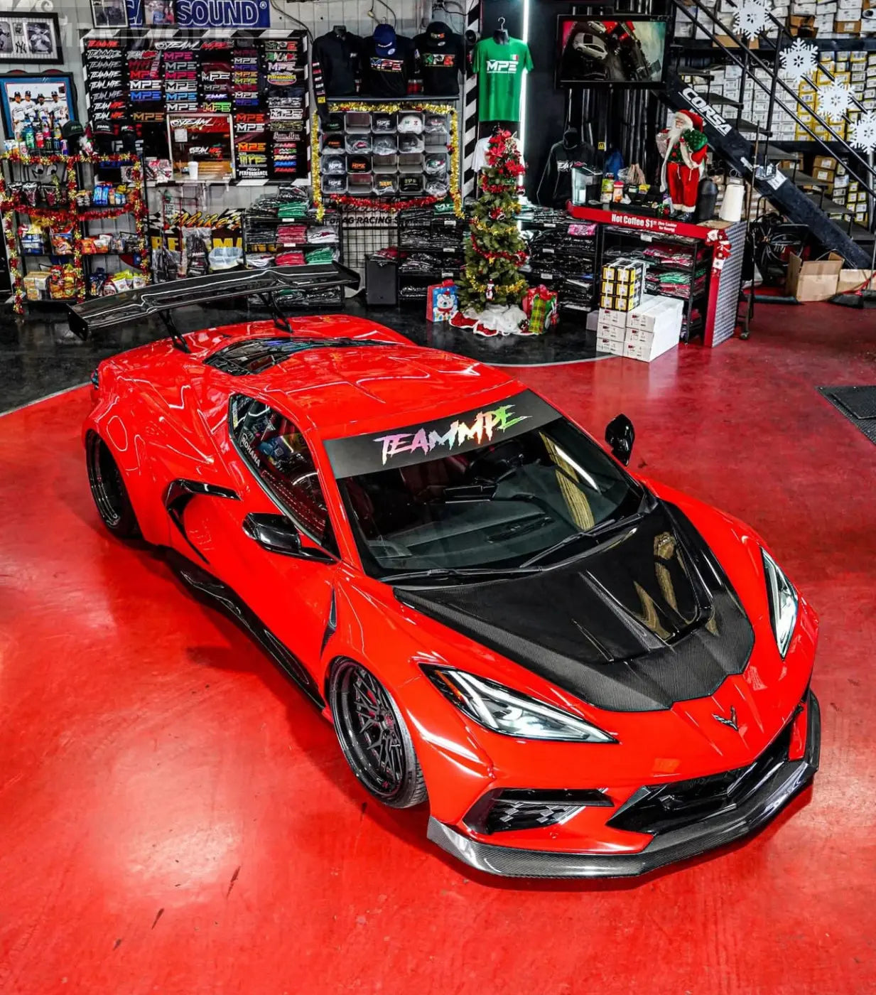 Chevrolet Corvette C8 ST Style Carbon Fiber Hood (2019-Present) Body Kits & Performance 2