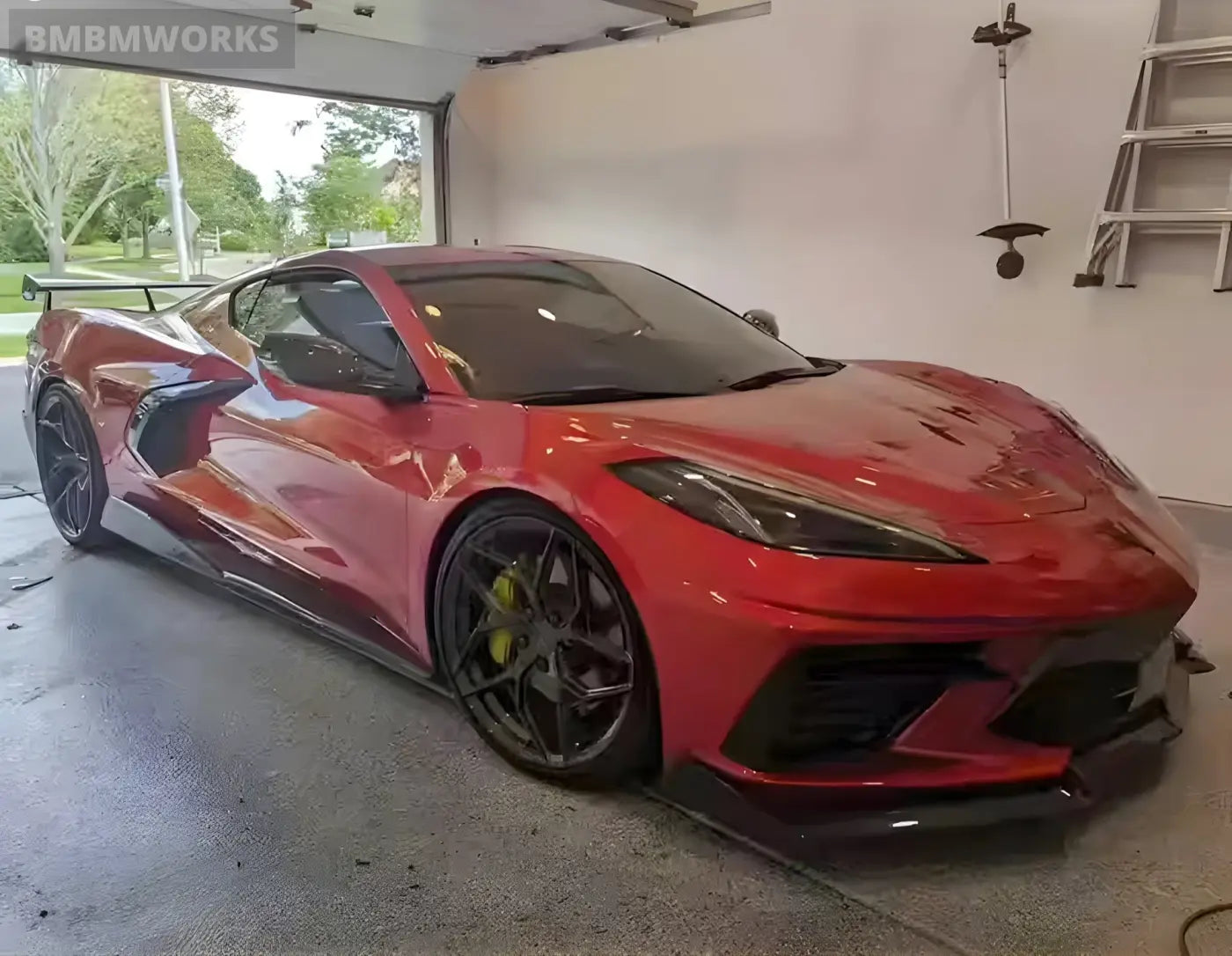 Chevrolet Corvette C8 Z06 Carbon Fiber Side Skirt Splitters with Winglets (2020 + ) Body Kits & Performance 2