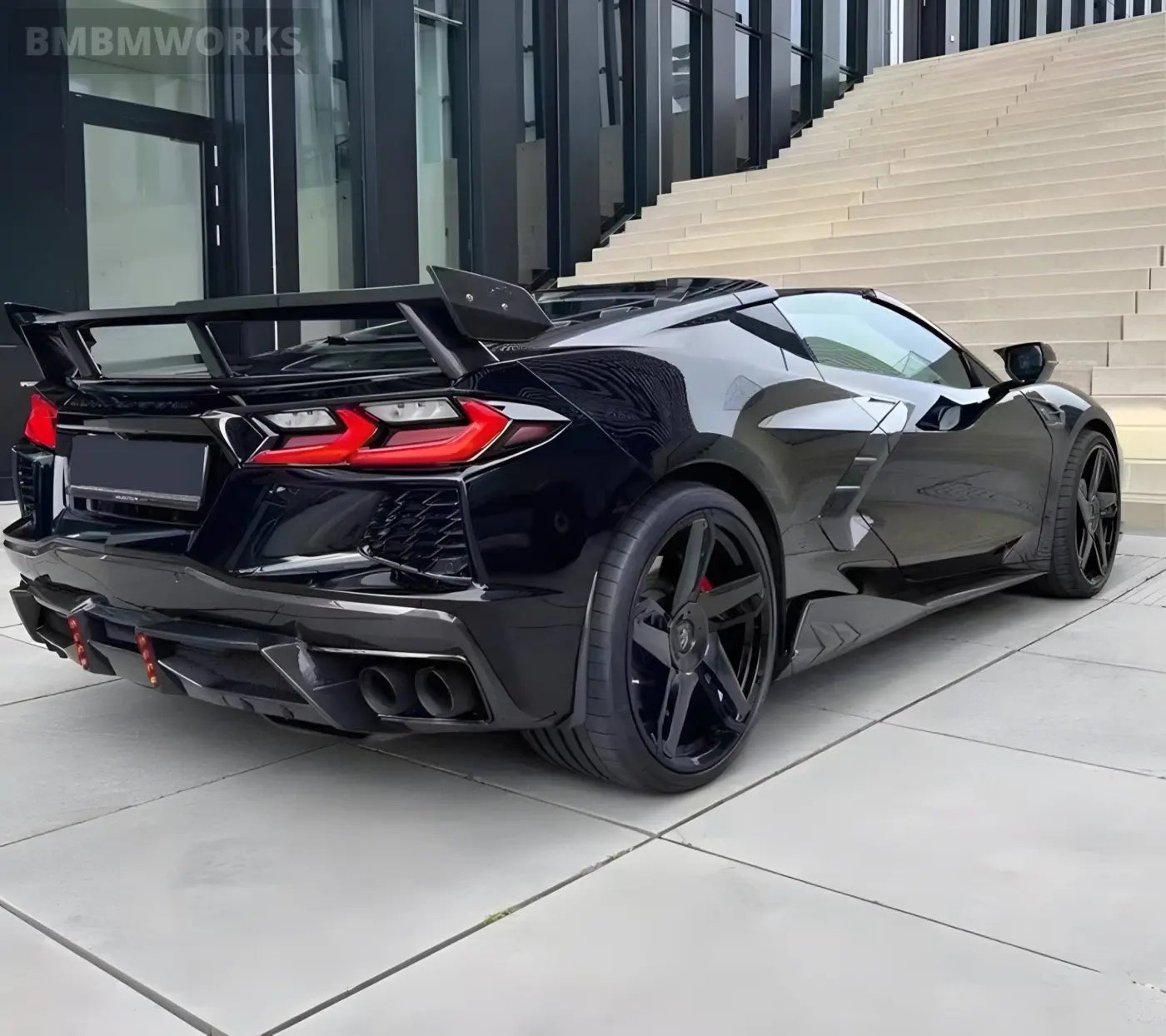 Chevrolet Corvette C8 Z06 Carbon Fiber Side Skirt Splitters with Winglets (2020 + ) Body Kits & Performance 2