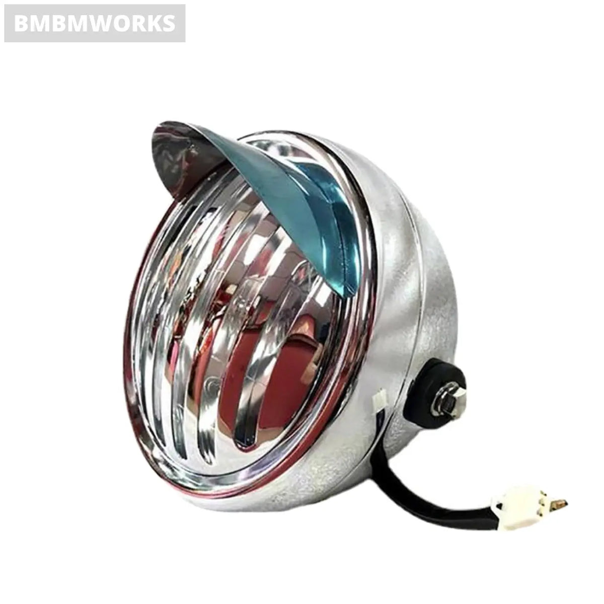 Chrome Metal Rainproof Headlamp Cover Benelli Vespa Triumph