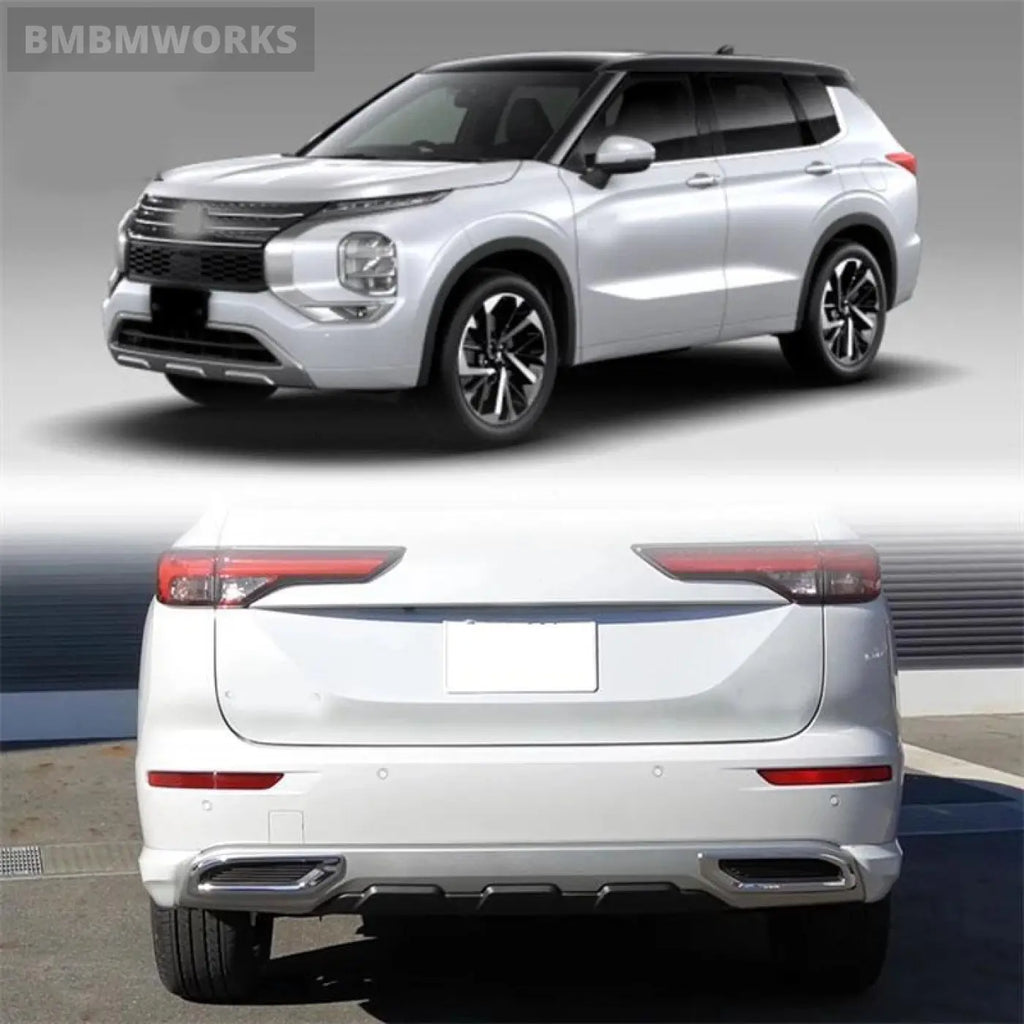 Chrome Rear Bumper Fog Light Lamp Cover Mitsubishi Outlander 2022-2023