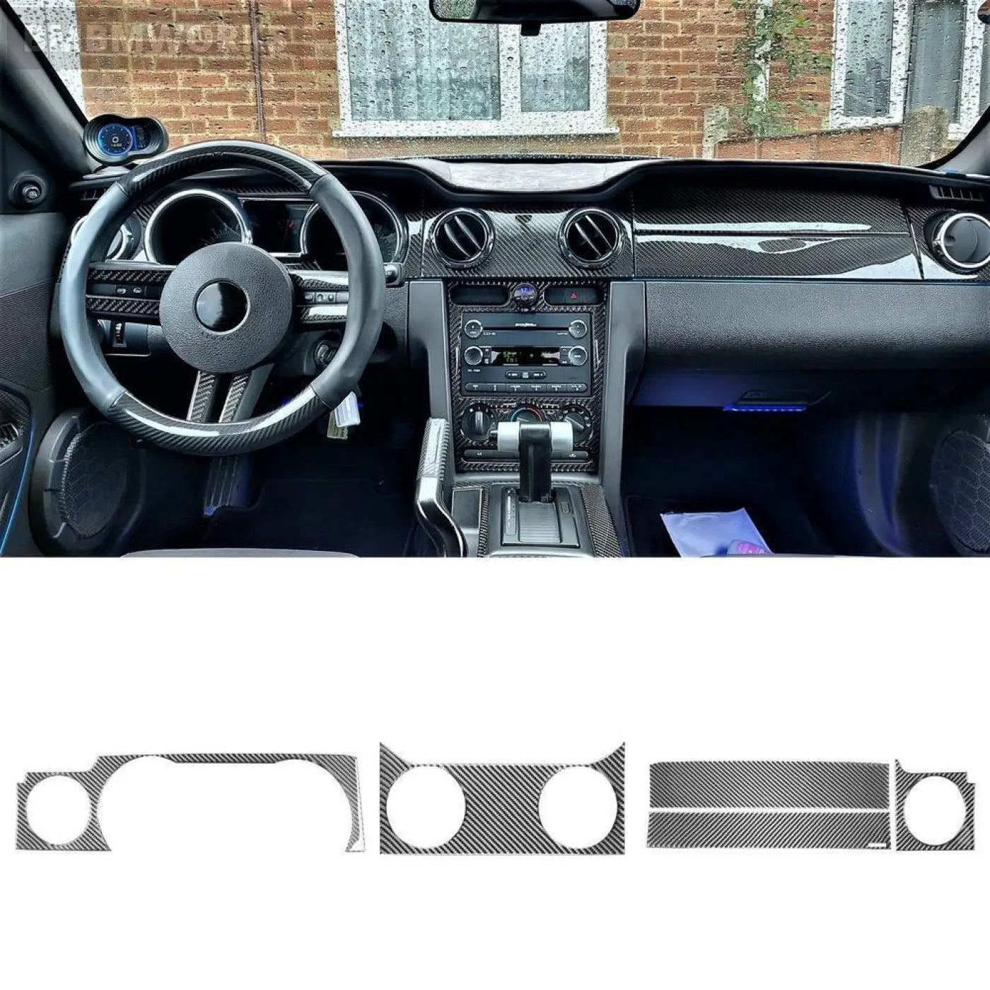 Dashboard Instrument Panel Cover Sticker Trim Ford Mustang 2005-2009