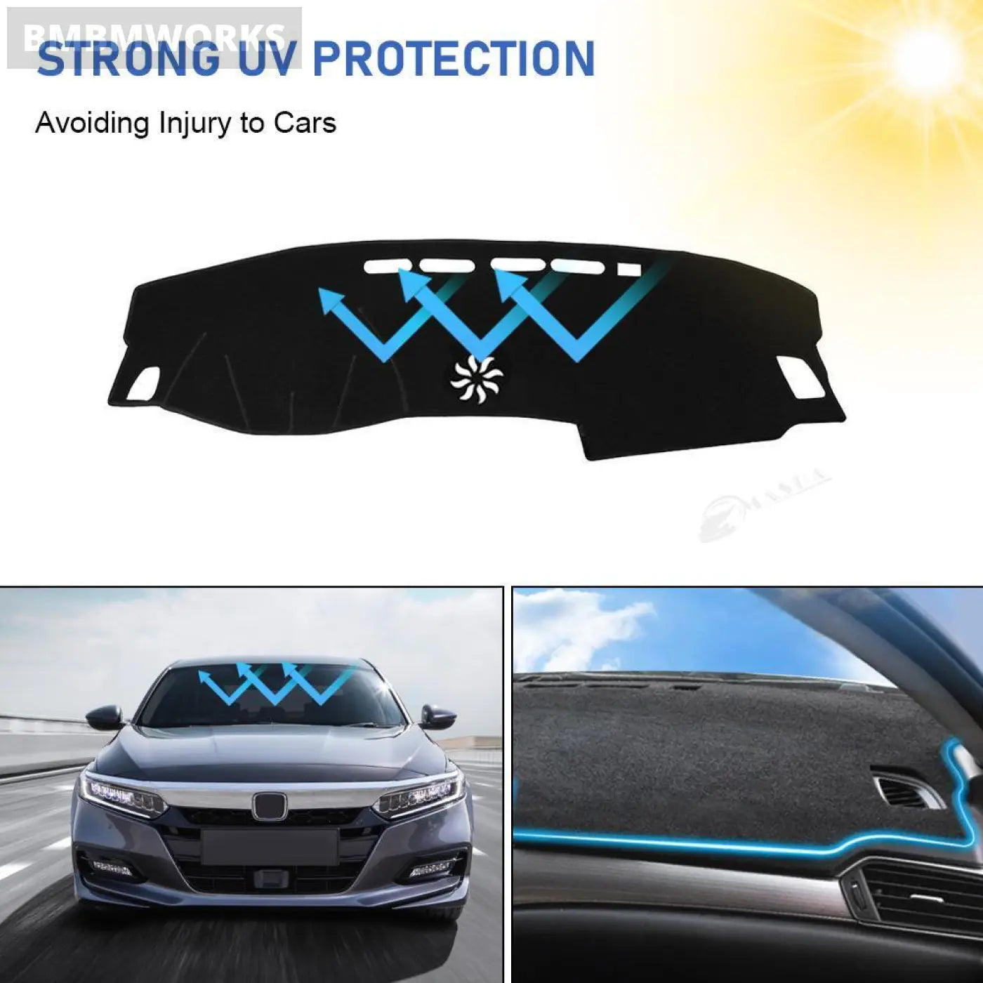 Dashboard Sun Shade Cover Honda Accord 2018-2010 10Th Lhd