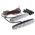 Daytime Running Light For 6 Led Warning Driving Fog Lamp Auto Head Dc 12V 6000K