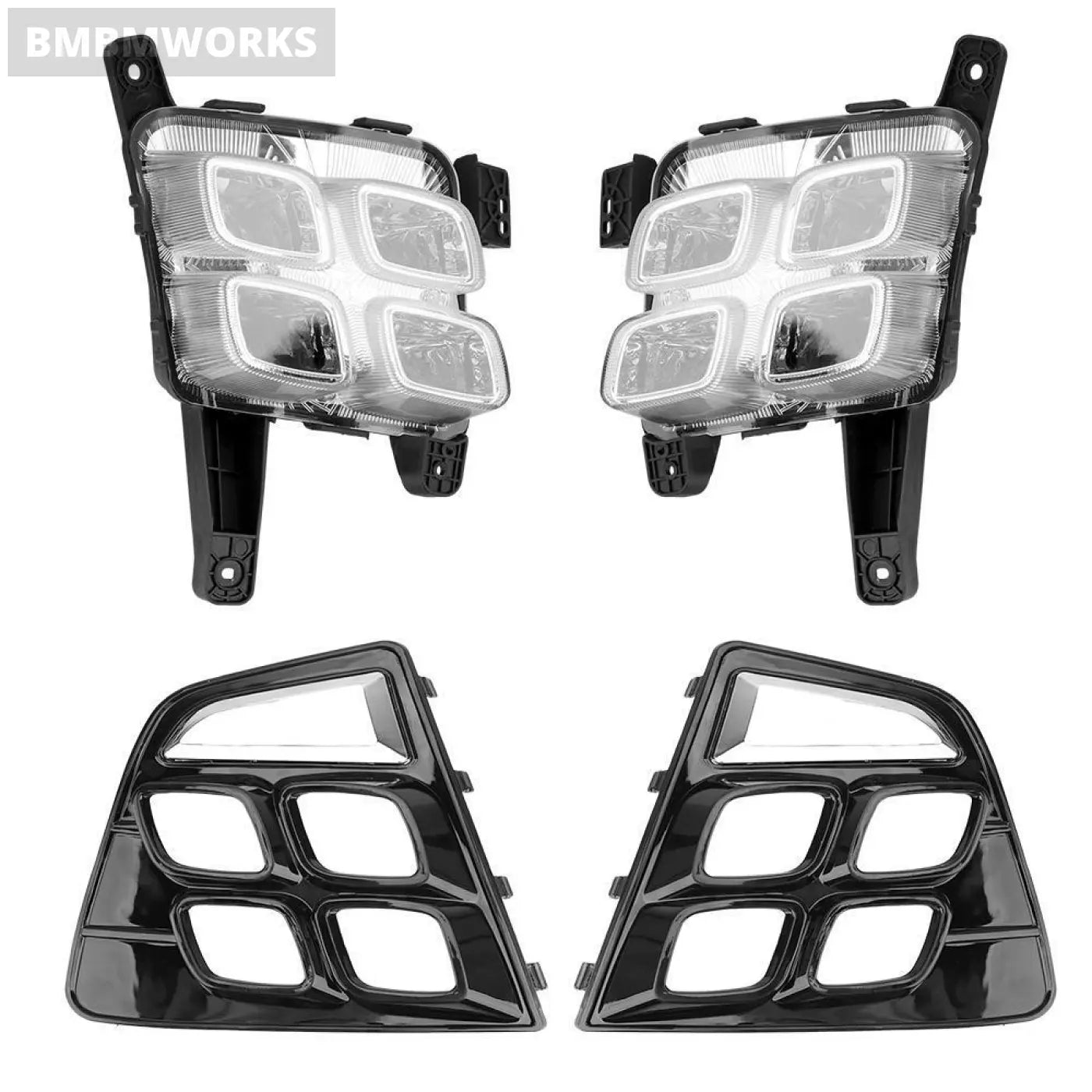 Daytime Running Light Led Fog Drl Headlights Hyundai Ix25 Creta 2014-2016