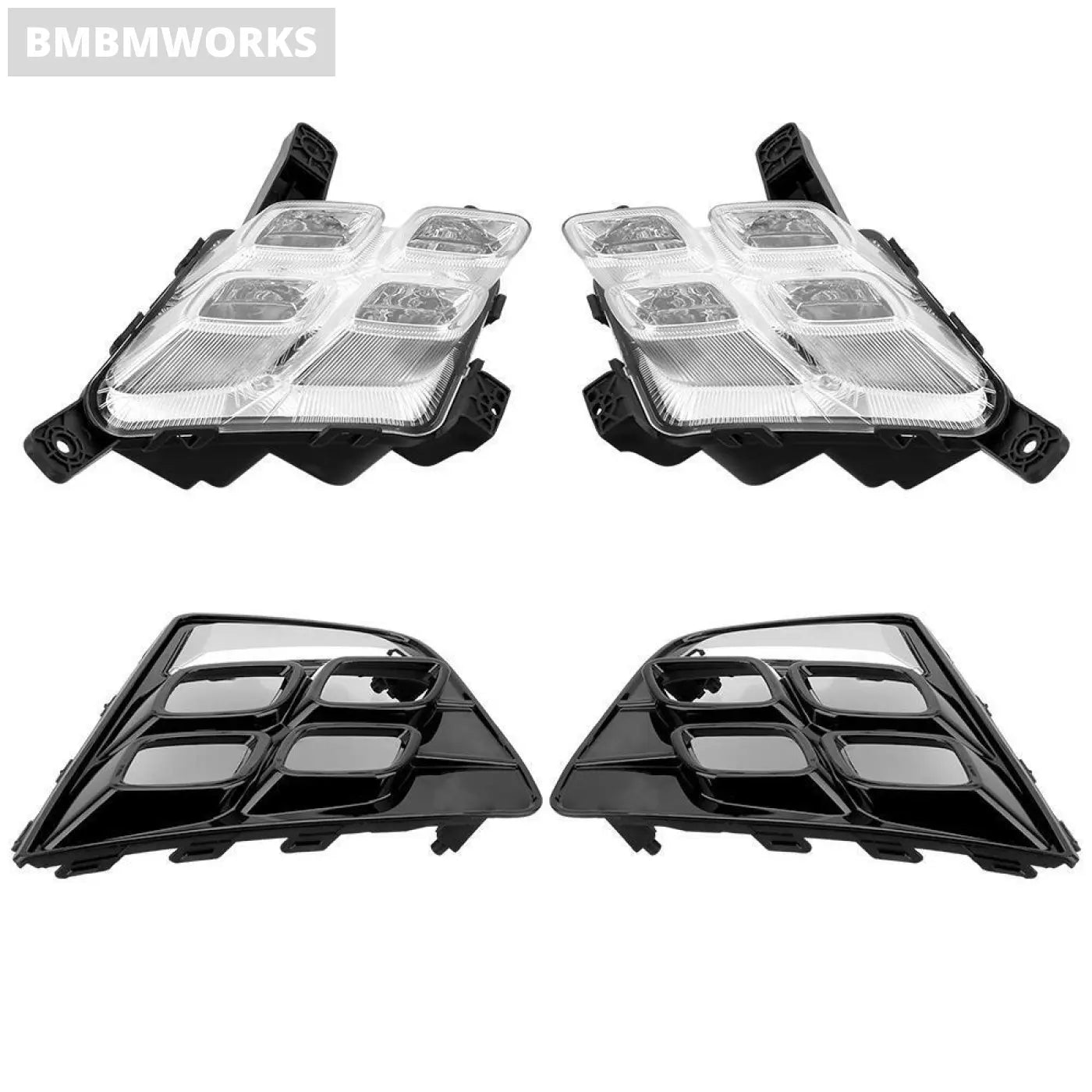 Daytime Running Light Led Fog Drl Headlights Hyundai Ix25 Creta 2014-2016